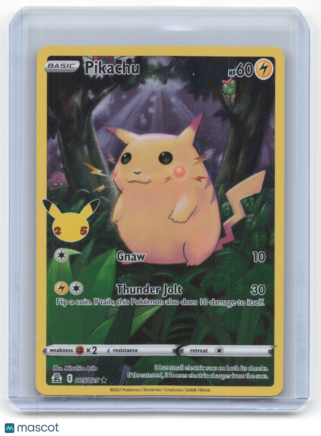2021 Pokemon Pikachu Celebrations Rare #5/25 Near Mint