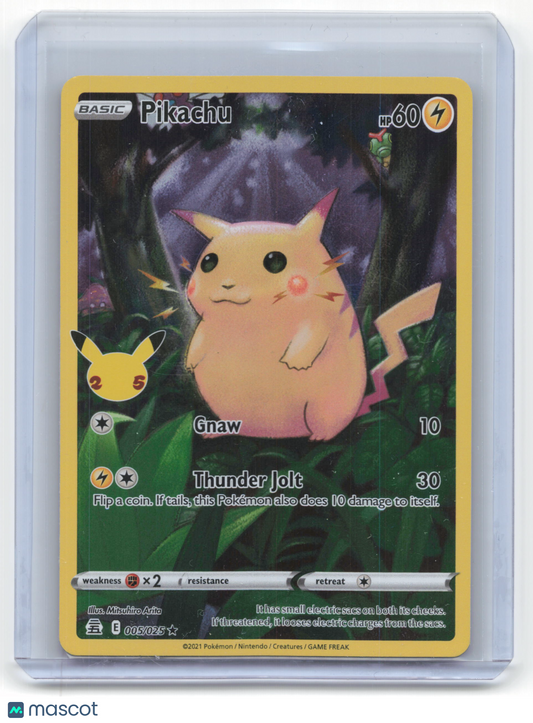 2021 Pokemon Pikachu Celebrations Rare #5/25 Near Mint