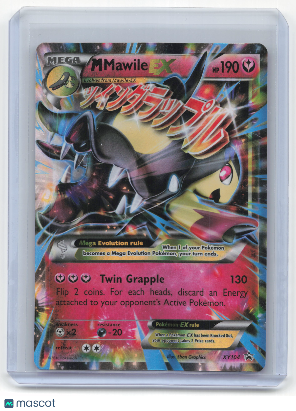 2016 Pokemon M Mawile EX XY Black Star Promo Holo #XY104 Moderately Played