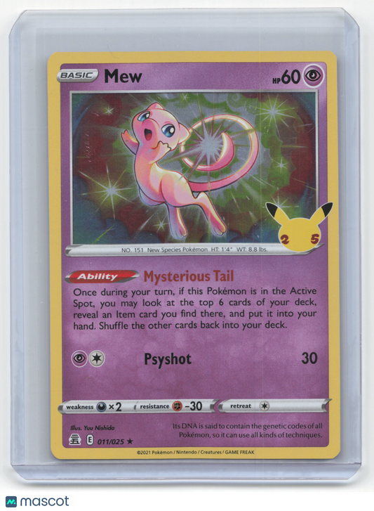 2021 Pokemon Mew Celebrations Rare Holo #11/25 Near Mint