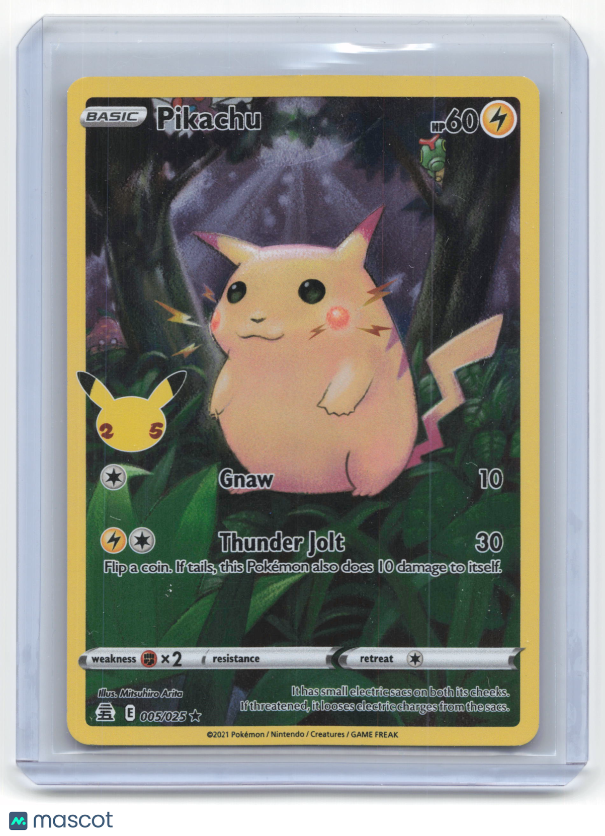 2021 Pokemon Pikachu Celebrations Rare #5/25 Near Mint