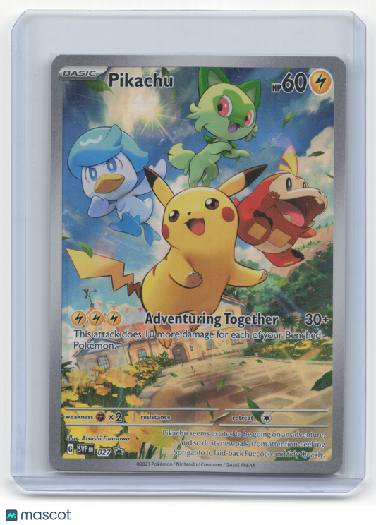 2023 Pokemon Pikachu Scarlet & Violet Black Star Promo Holo #027 Near Mint
