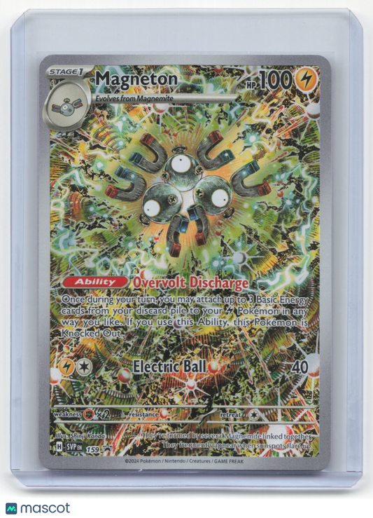 2024 Pokemon—Magneton #159 Scarlet & Violet—Black Star Promo Holo Near Mint