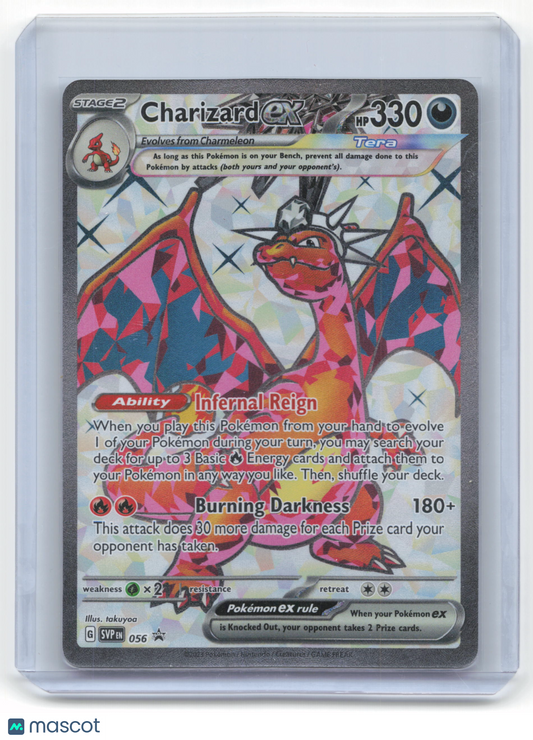 2023 Pokemon Charizard EX Scarlet & Violet Black Star Promo #56/198 Near Mint