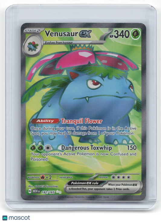 2023 Venusaur EX Pokemon 151 Illustration Rare Holo #182/165 Near Mint