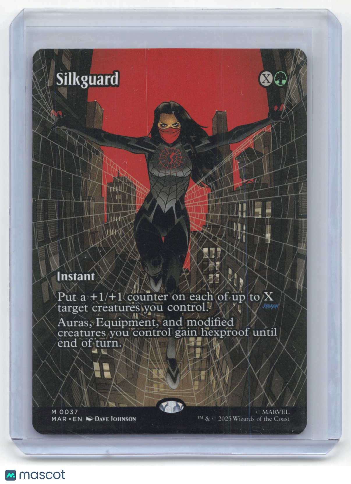 2025 Magic: The Gathering Silk Marvel Universe Mythic Non-Foil #0037 Borderless