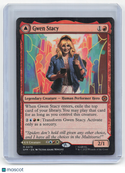 2025 Magic: The Gathering Gwen Stacy, Ghost-Spider SPM Mythic Non-Foil #0078
