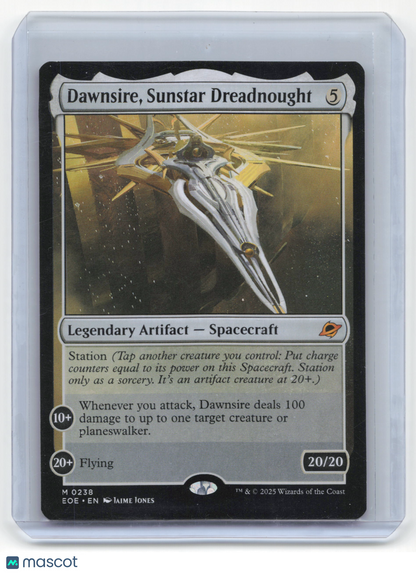2025 Magic: The Gathering Dawnsire, Sunstar Dreadnought EOE Mythic Non-Foil #238