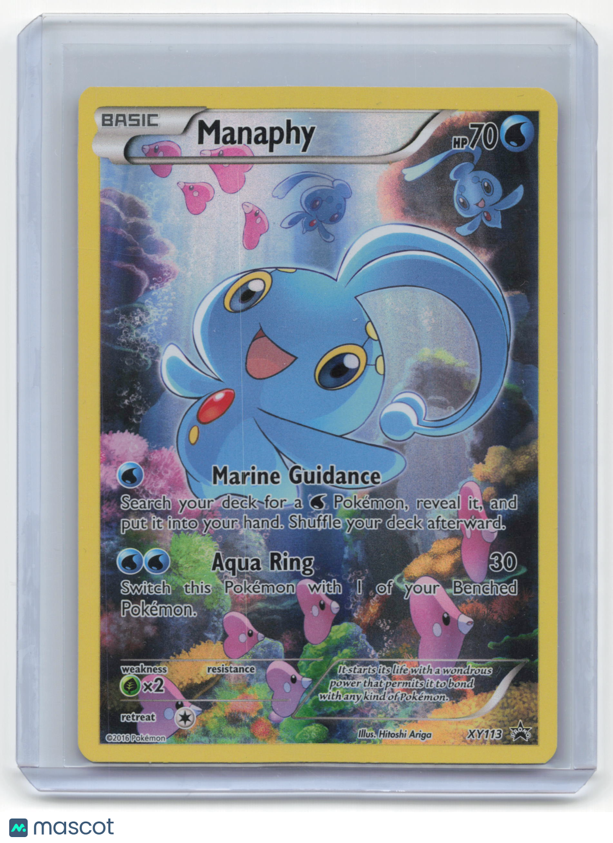 2016 Pokemon Manaphy XY Promos Black Star Promo Foil #XY113 Lightly Played
