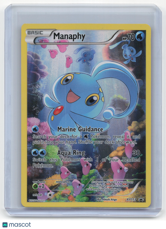 2016 Pokemon Manaphy XY Promos Black Star Promo Foil #XY113 Lightly Played