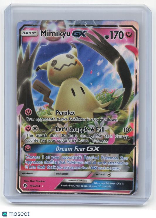 2018 Pokemon Mimikyu GX Lost Thunder Rare Holo #149/214 (Damaged)