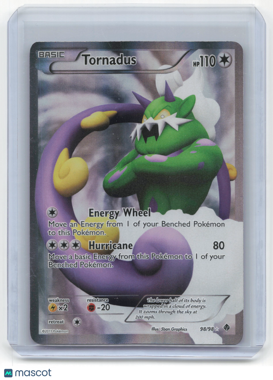 2011 Pokemon Tornadus Emerging Powers Rare Holo #98/98 Lightly Played