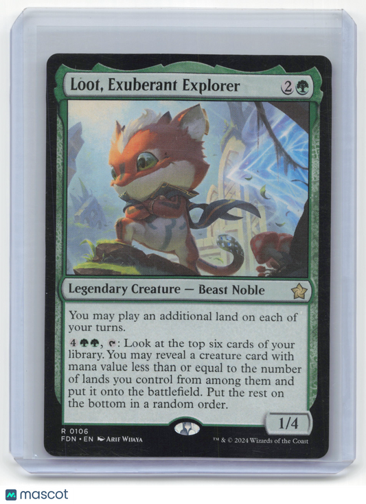 2024 Magic: The Gathering Loot, Exuberant Explorer Foundations Non-Foil #106