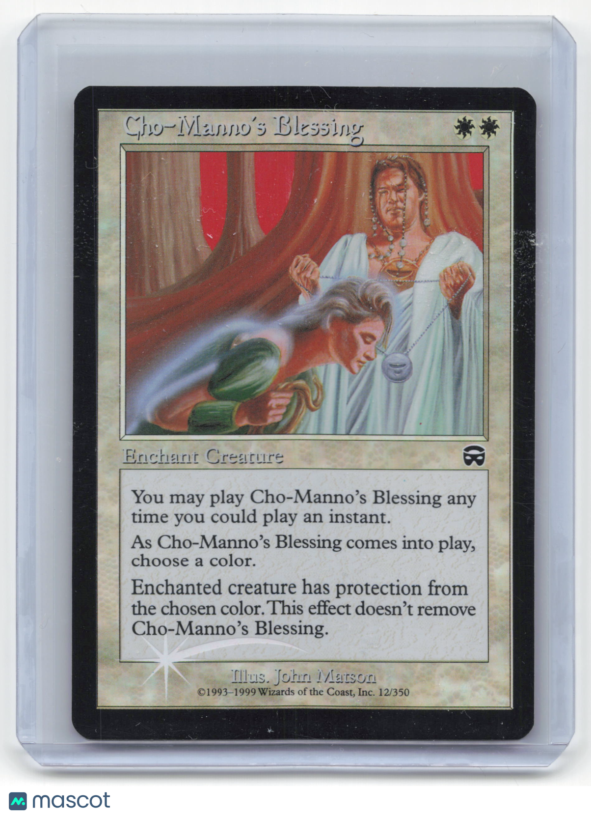 1999 Magic: The Gathering Cho-Manno's Blessing Mercadian Masques Common Foil #12