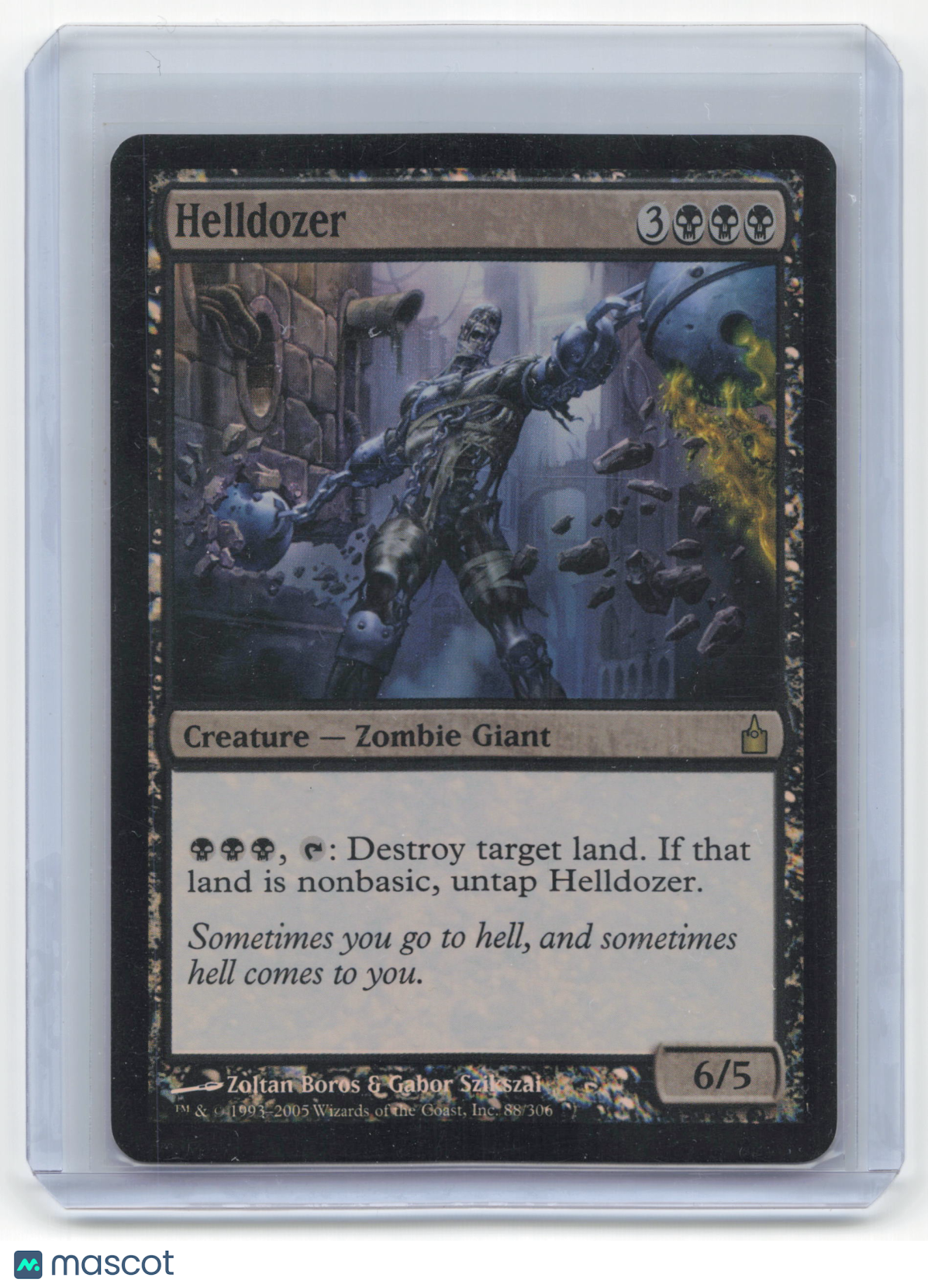 2005 Magic: The Gathering Helldozer Ravnica: City of Guilds Rare Foil #88