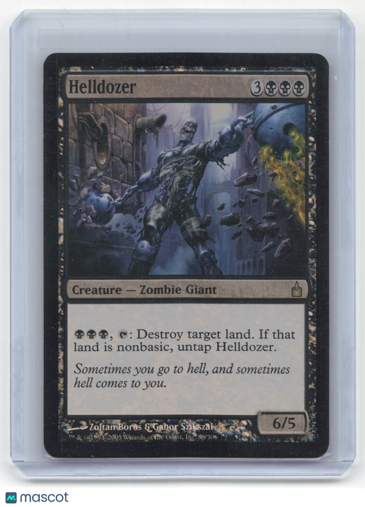 2005 Magic: The Gathering Helldozer Ravnica: City of Guilds Rare Foil #88