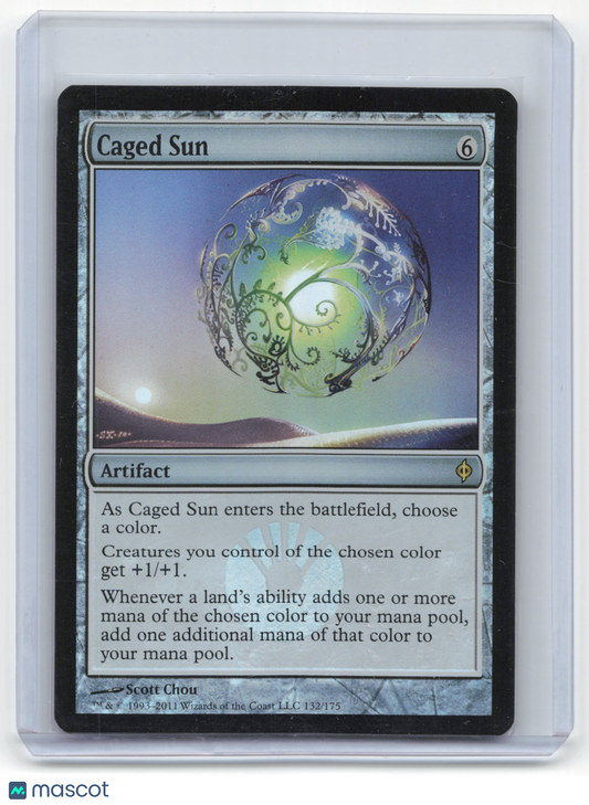 2011 Magic: The Gathering Caged Sun New Phyrexia Rare Foil #132