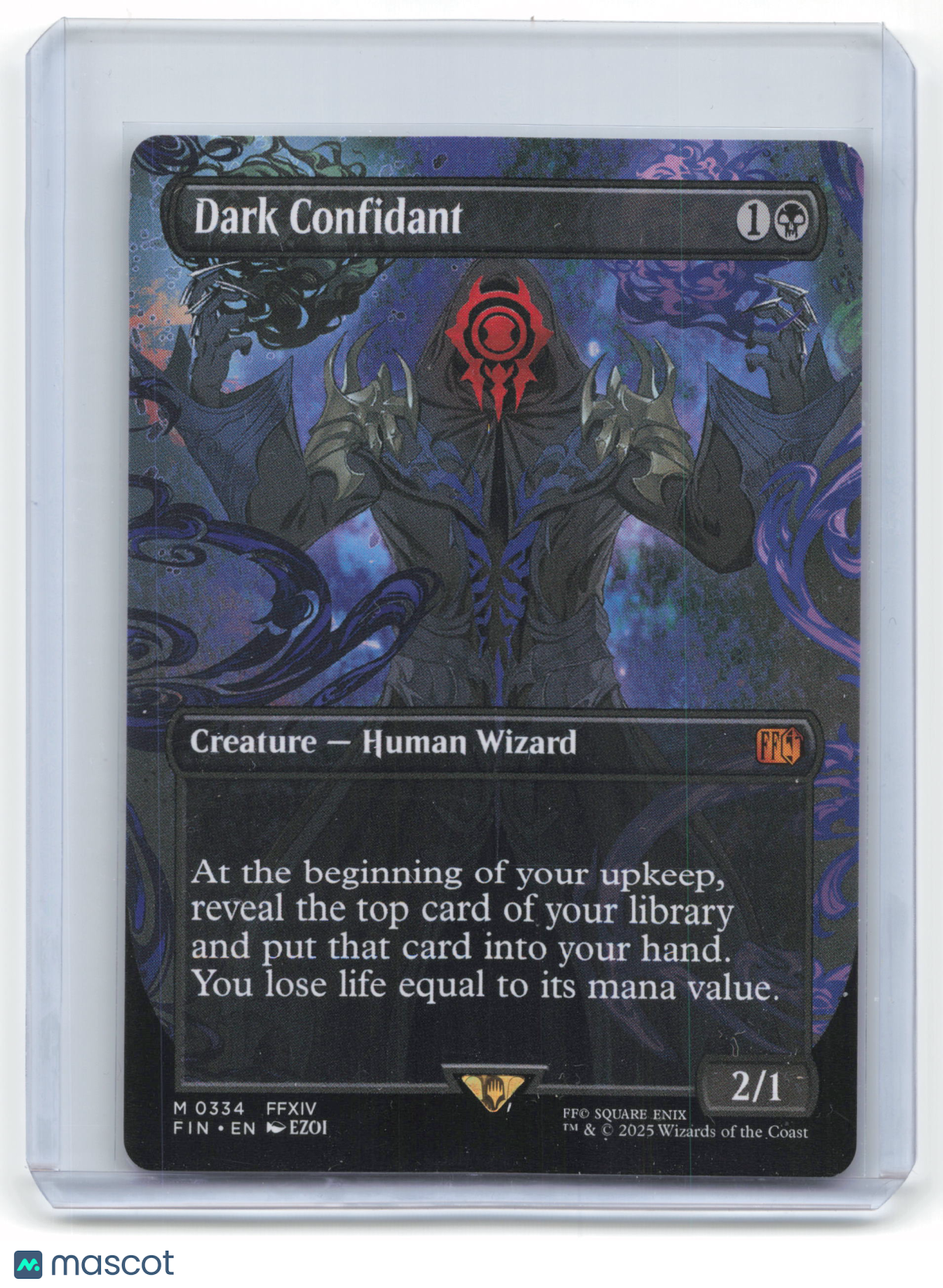 2025 Magic: The Gathering Dark Confidant FIN Mythic Non-Foil #334 Borderless