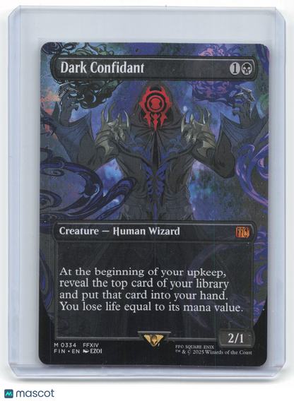 2025 Magic: The Gathering Dark Confidant FIN Mythic Non-Foil #334 Borderless