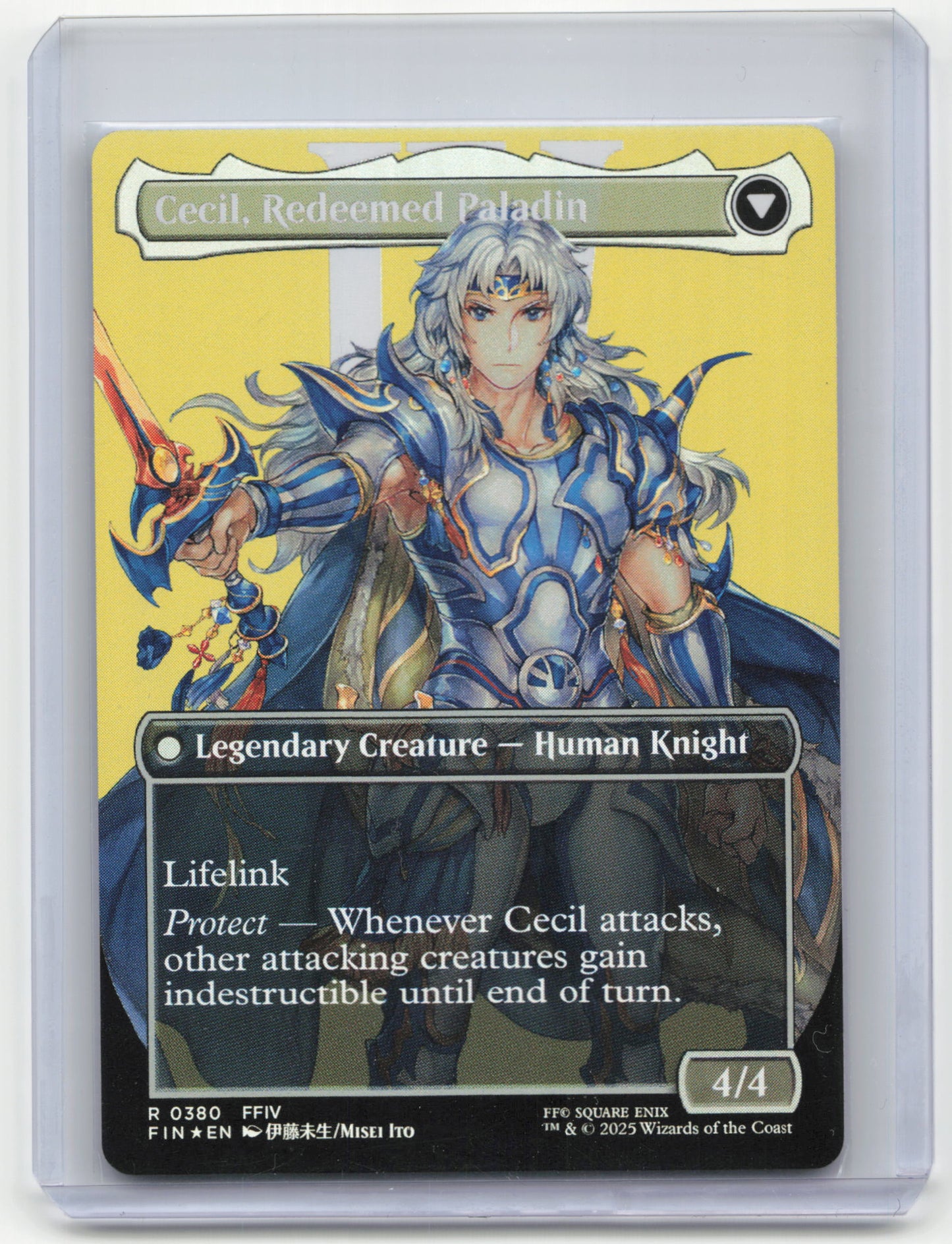 2025 Magic: The Gathering Cecil, Dark Knight Final Fantasy Foil #380 Borderless