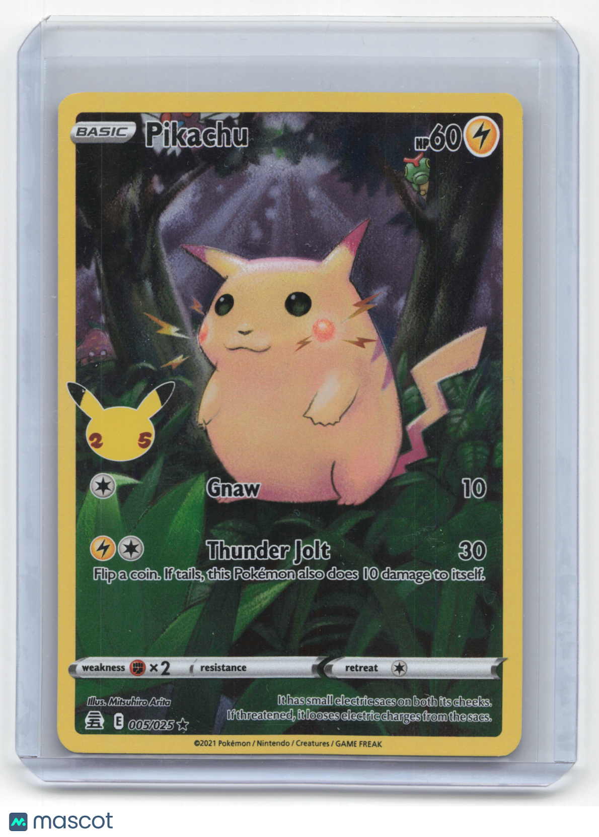 2021 Pokemon Pikachu Celebrations Rare Holo #5/25 Near Mint
