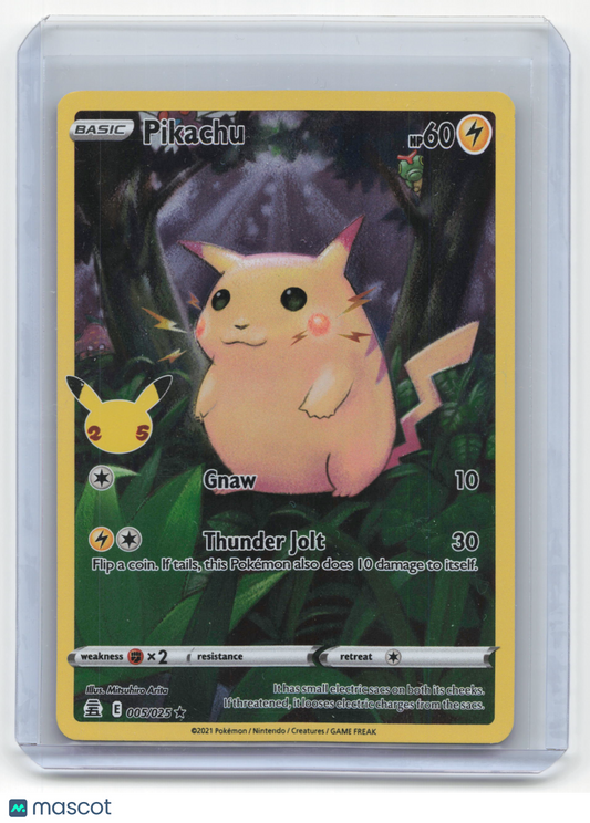 2021 Pokemon Pikachu Celebrations Rare Holo #5/25 Near Mint
