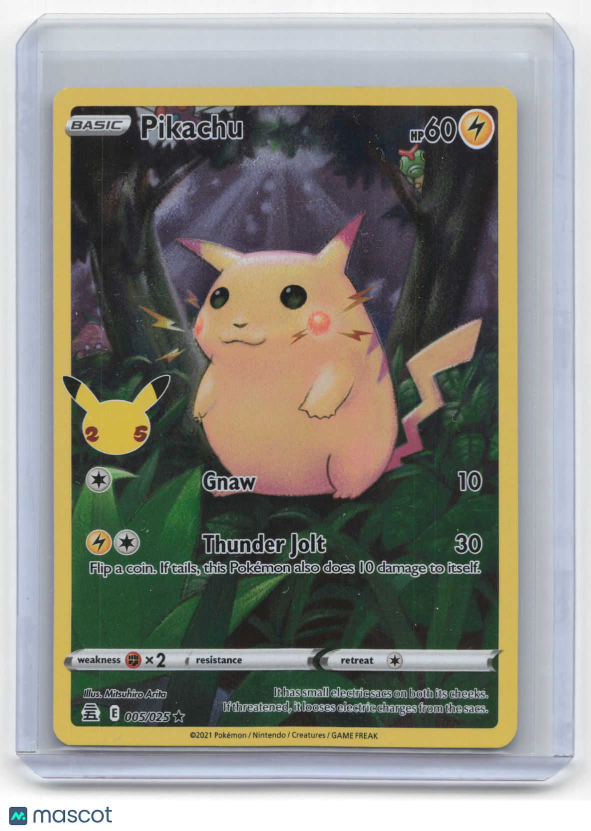 2021 Pokemon Pikachu Celebrations Rare Holo #5/25 Near Mint