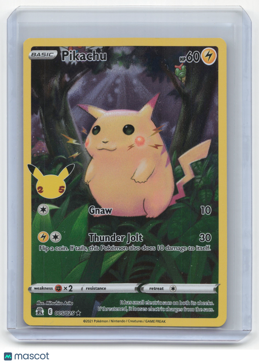 2021 Pokemon Pikachu Celebrations Rare Holo #5/25 Near Mint