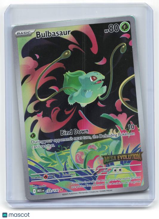 2025 Pokemon Bulbasaur Mega Evolutions Illustration Rare Holo #133/132 (Sealed)