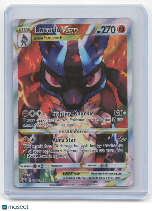 2023 Pokemon Lucario VSTAR Sword & Shield Black Star Promo #SWSH291 Near Mint