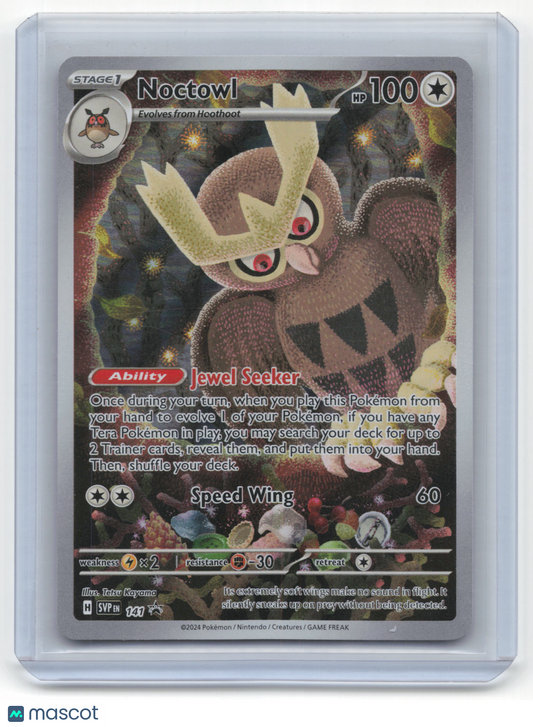 2024 Pokemon Noctowl Scarlet & Violet Black Star Promo Holo #141/162 Near Mint