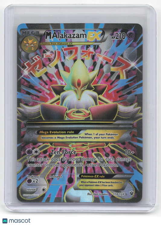 2016 Pokemon M Alakazam EX Fates Collide Rare Holo #118/124 Near Mint