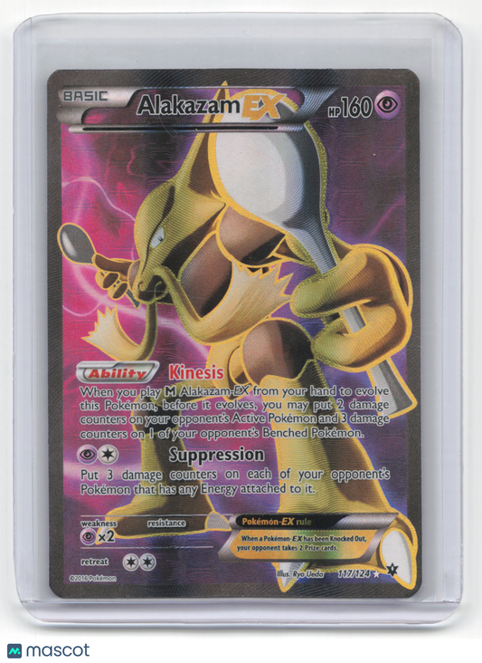 2016 Pokemon Alakazam EX Fates Collide Rare Holo #117/124 Lightly Played