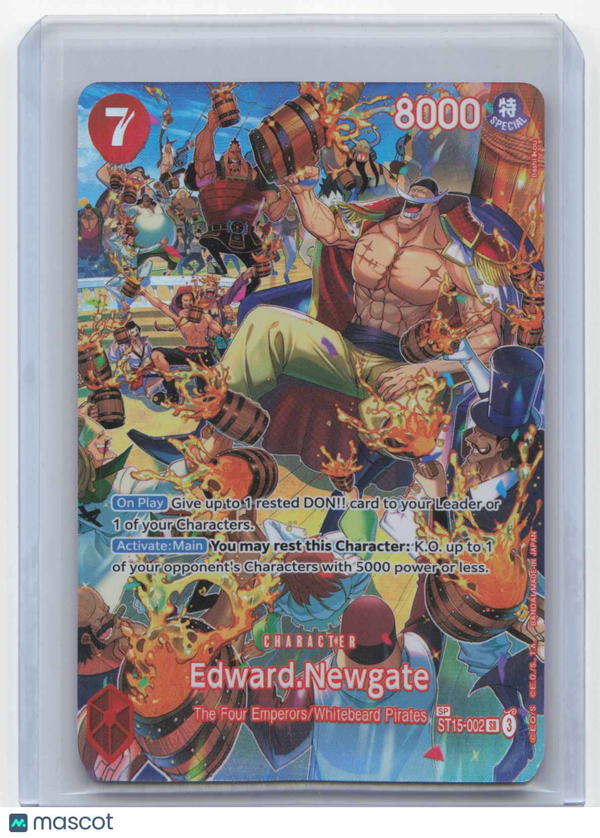 2024 One Piece Edward Newgate RED Edward Newgate [SP] #ST15-002 Near Mint