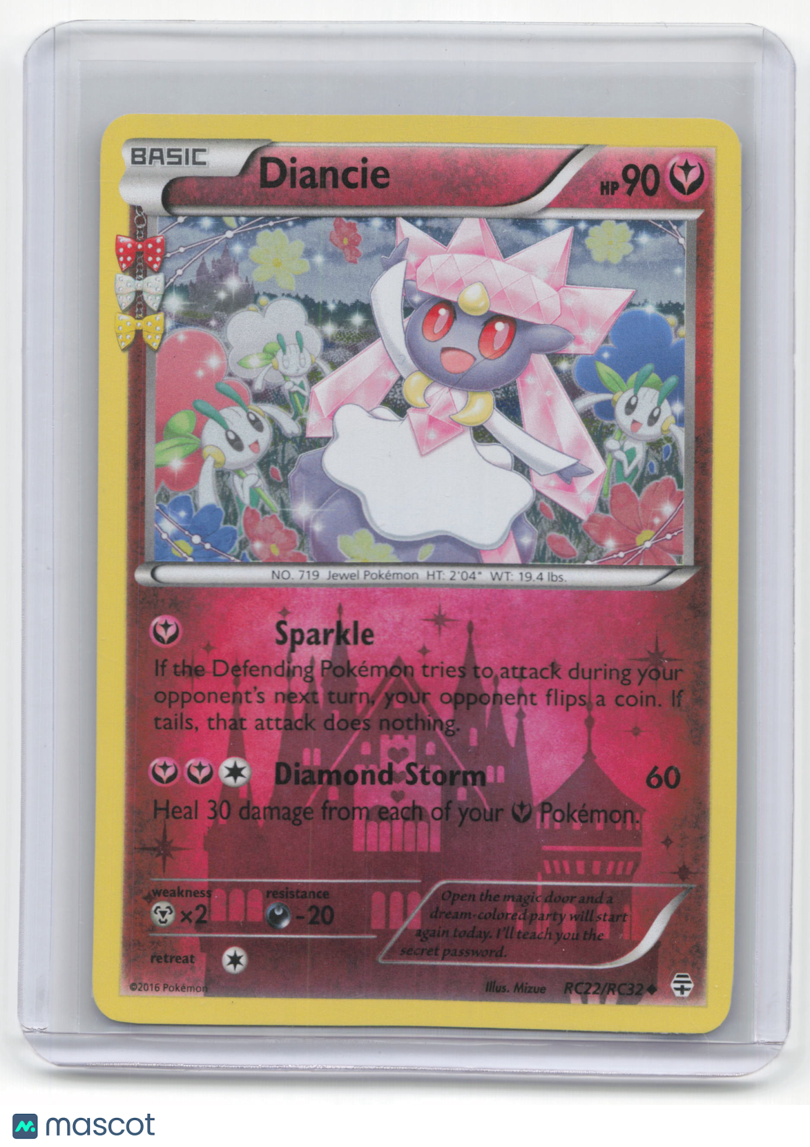2016 Pokemon Diancie Generations Rare Holo #RC22/RC32 Near Mint