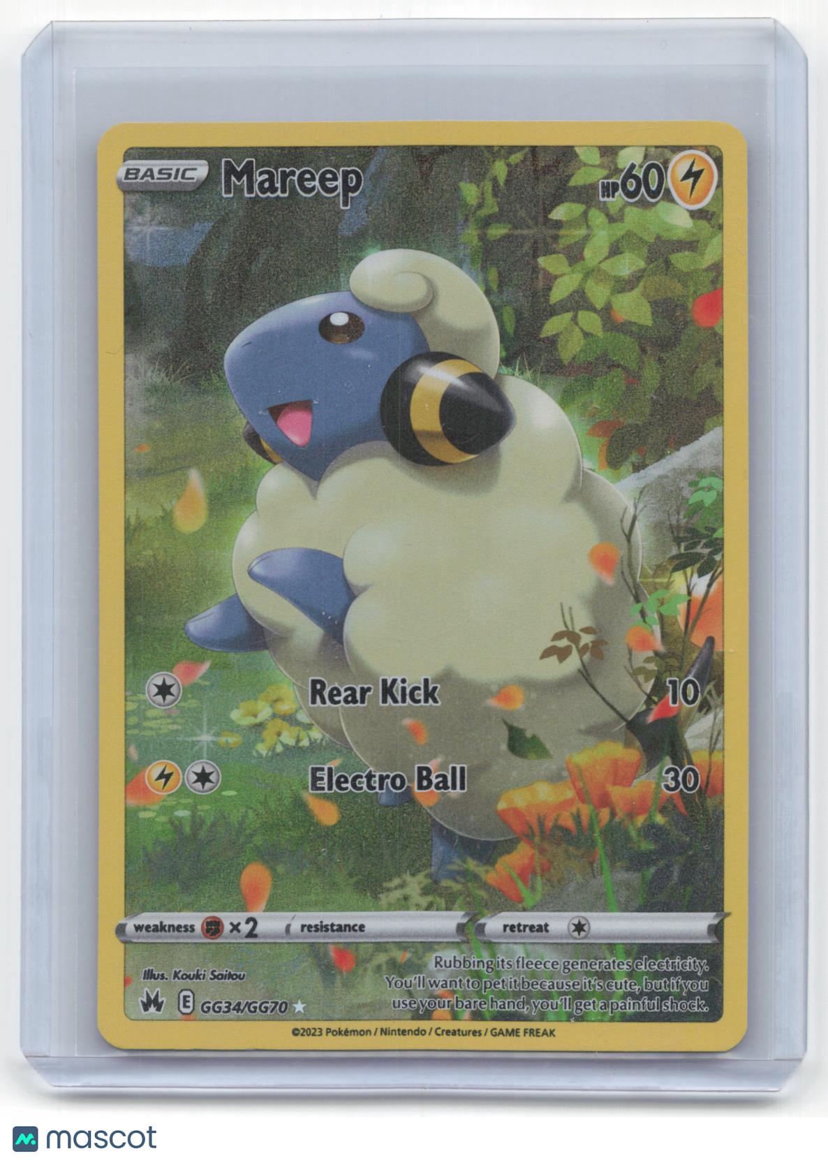 2023 Pokemon Mareep Crown Zenith: Galarian Gallery #GG34/GG70 Near Mint