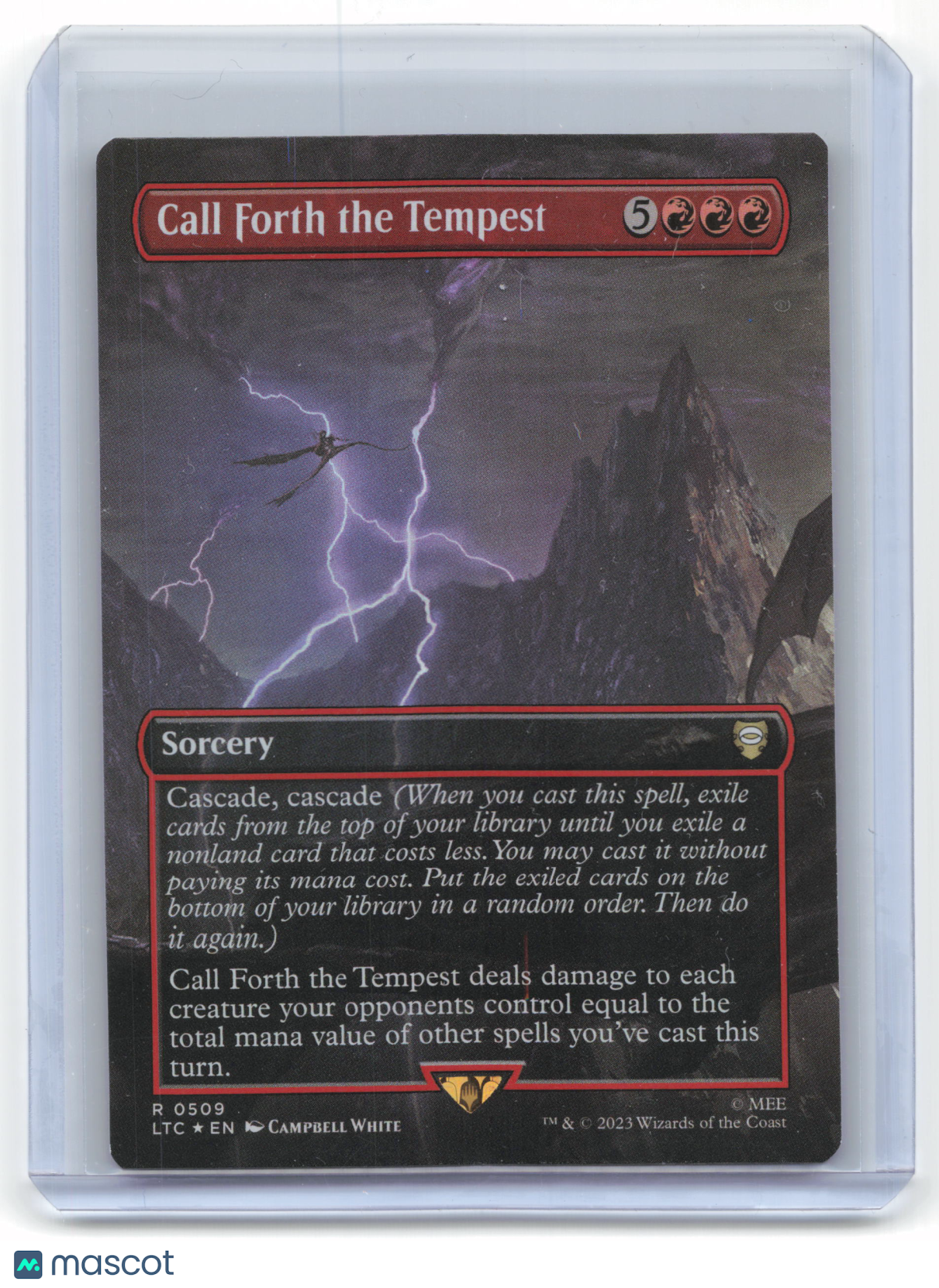 2023 Magic: The Gathering Call Forth the Tempest LTC Rare Foil #509 Borderless