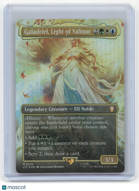 2023 Magic: The Gathering Galadriel, Light of Valinor LTC Foil #438 Borderless