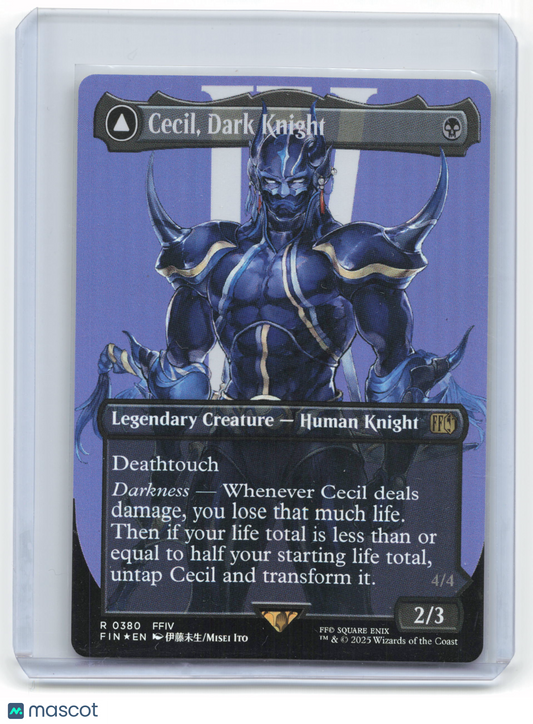 2025 Magic: The Gathering Cecil, Dark Knight Final Fantasy Foil #380 Borderless