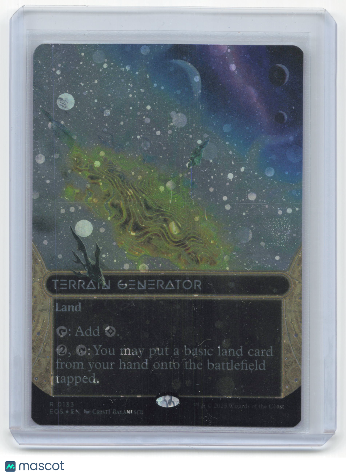 2025 Magic: The Gathering Terrain Generator EOS Rare Galaxy Foil #133 Borderless
