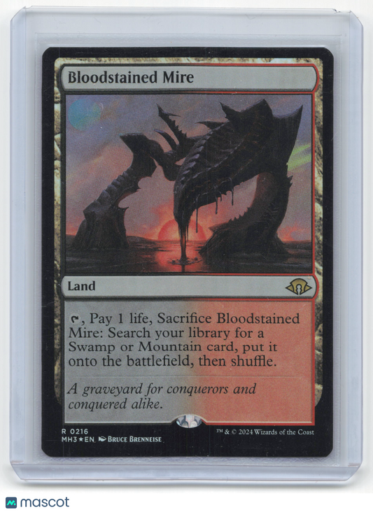 2024 Magic: The Gathering Bloodstained Mire Modern Horizons 3 Rare Foil #216