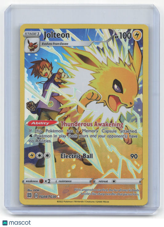 2022 Pokemon Jolteon Brilliant Stars: Trainer Gallery Rare #TG04/TG30 Near Mint