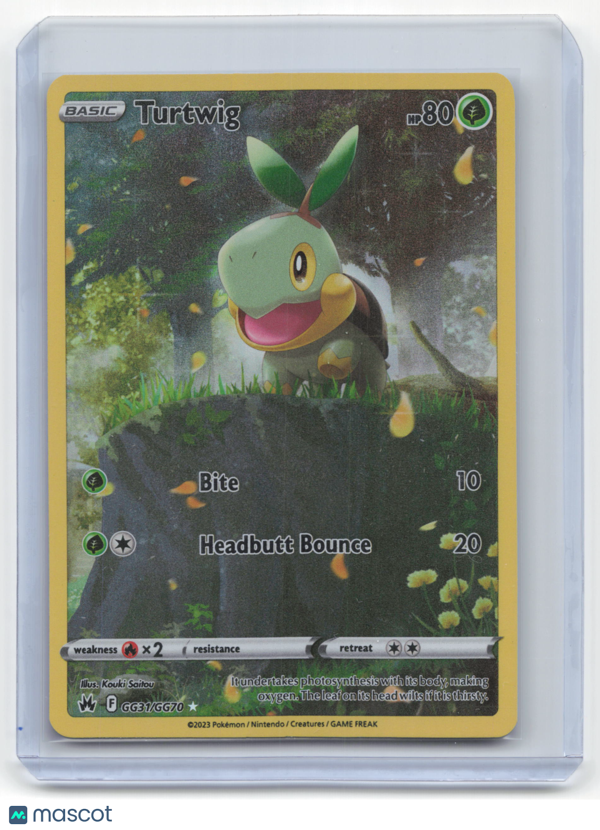 2023 Pokemon Turtwig Crown Zenith: Galarian Gallery Rare #GG31/GG70 Near Mint