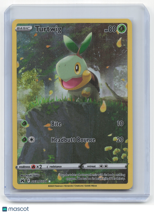 2023 Pokemon Turtwig Crown Zenith: Galarian Gallery Rare #GG31/GG70 Near Mint