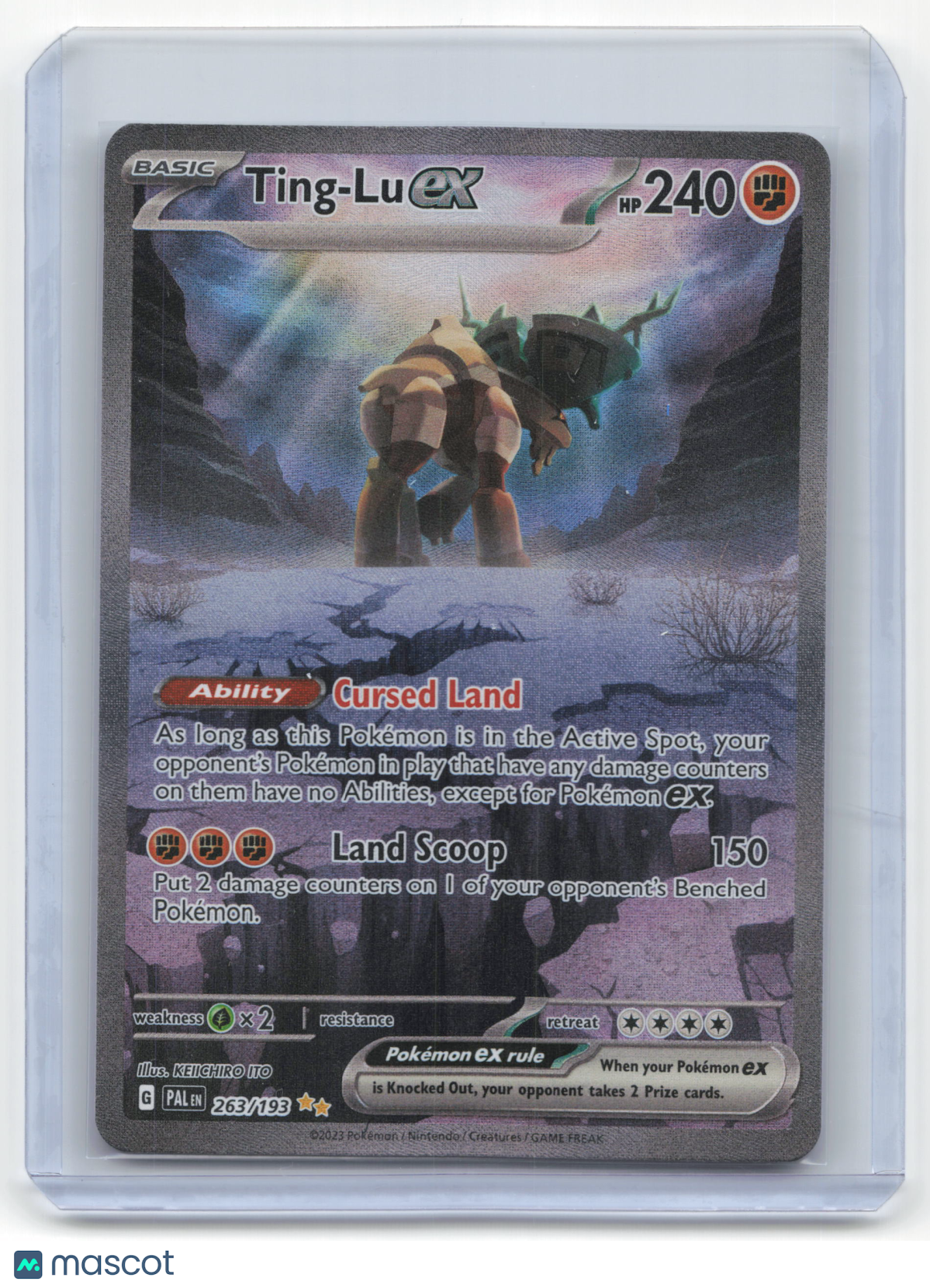 2023 Pokemon Ting-Lu EX Paldea Evolved Special Illustration Rare #263/193 NM