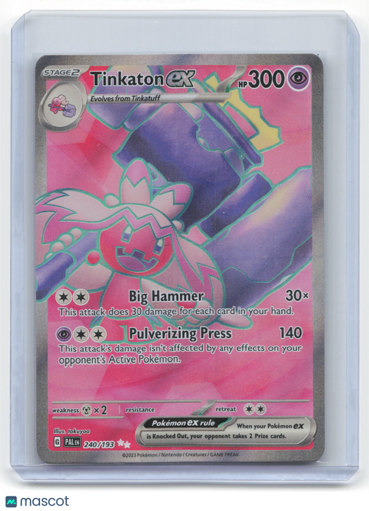 2023 Pokemon Tinkaton EX Paldea Evolved Ultra Rare #240/193 Near Mint