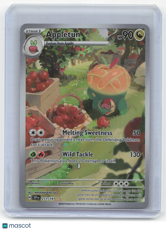 2024 Pokemon Appletun Surging Sparks Illustration Rare #211/191 Near Mint