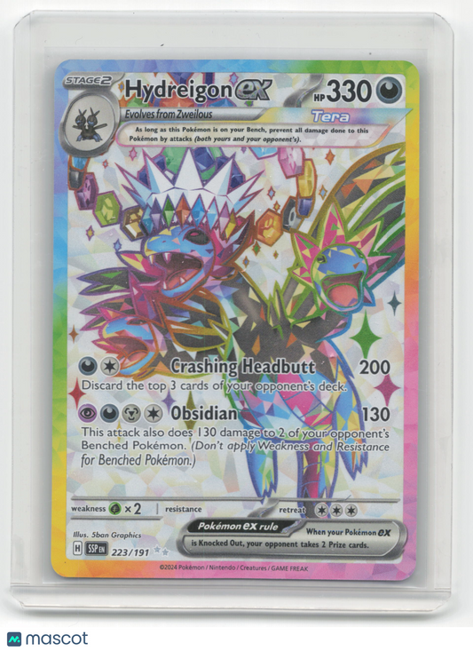 2024 Pokemon Hydreigon EX Surging Sparks Ultra Rare #223/191 Near Mint