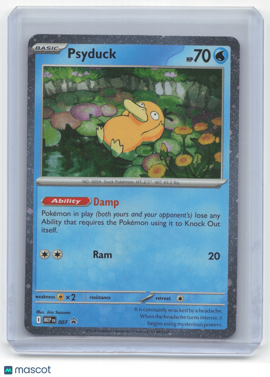 2025 Pokemon Psyduck Mega Evolutions Black Star Promo #007 Near Mint