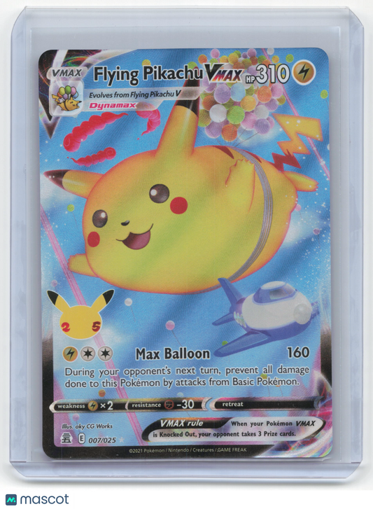 2021 Pokemon Flying Pikachu VMAX Celebrations Rare #7/25 Near Mint